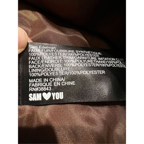 Sam Edelman NWT teddy single-breasted teddy coat size L - Picture 11 of 12